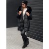 Dámska zimná bunda s kapucňou FROSTYFIT Dstreet TY4675 Farba: Čierna, Veľkosť: S
