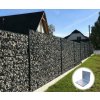 Gabionový plot 2D PRAKTIK, dĺžka 250cm výška 83 cm, na platničke ČIERNA