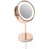 Rio-Beauty Obojstranné kozmetické zrkadlo (Rose Gold Mirror)