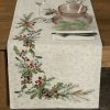 EUROFIRANY VIANOČNÝ GOBELÍNOVÝ BEHÚŇ NA STÔL PINE 45X140 CM VZOROVANÁ