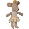 Maileg Myška malá sestra Ballerina Off White