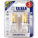 Tesla LED žiarovka G9/ 3W/ 230V/ 300lm/ 3000K/ teplá biela 2pack