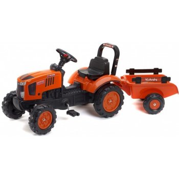 FALK Šliapací traktor Kubota M7171 s vlečkou 2065AB