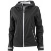 James & Nicholson softshellová s kapucňou JN1097 čierná stříbrná