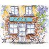 Diamondi Diamantové maľovanie - STARÁ KAVIAREŇ V PROVENCE Rámovanie: vypnuté plátno na rám, Rozmer: 40x50 cm
