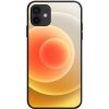 NXE mäkký kryt s motívom farebných kruhov pre iPhone 12 / 12 Pro - žltý - možnosť vrátiť tovar ZADARMO do 30tich dní