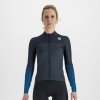 Sportful zimný cyklistický dres Bodyfit Pro Thermal dámsky modrý L