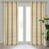 Takoy PIERRE CARDIN zamatový záves GOJA s lesklou potlačou v tvare listov ginka-HF-383402 | 140 x 250 cm