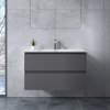 Catania matná antracitová sivá, Kúpeľňová skrinka s umývadlom, 80cm