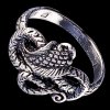 Silver.ag Prsteň strieborný, had R3292