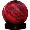 LED stolová lampa v tmavoprírodnej farbe so skleneným tienidlom (výška 13 cm) Galaxy Breeze – Gingko