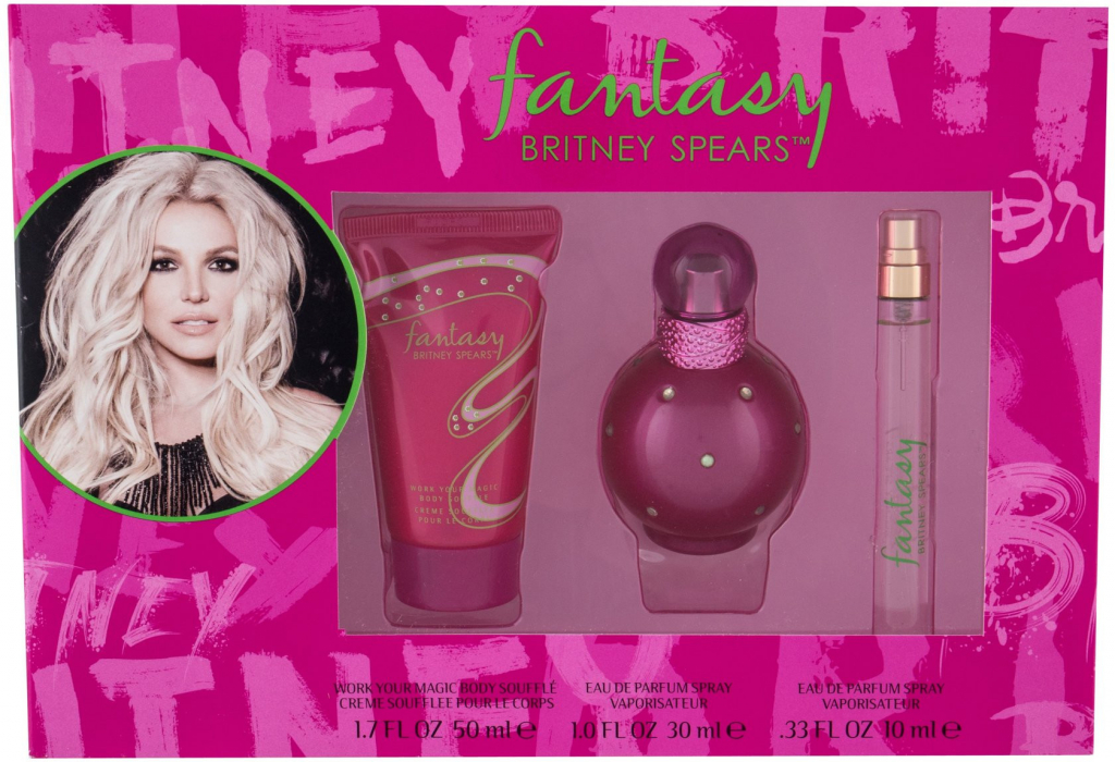 Britney Spears Fantasy pre ženy EDP 30 ml + EDP 10 ml + telový krém 50 ml darčeková sada