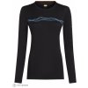 icebreaker Merino 200 Oasis Mountain Pulse dámske tričko, čierna M