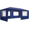 InternetovaZahrada - Párty stan Rimini 3x6 m - bočné steny + oblúkové okná - modrá