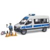 BRUDER 2683 MB Sprinter Police so svetelným a zvukovým majákom
