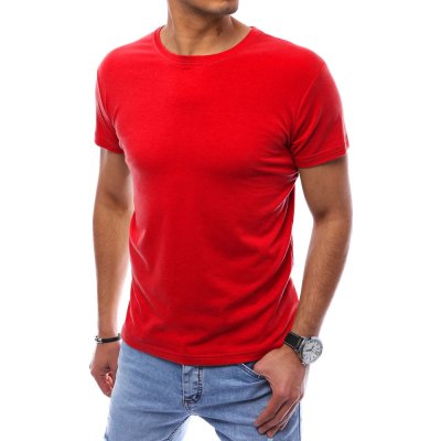 Dstreet pánske tričko s krátkym rukávom Glatice červené