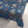 Biante Teflónový obdĺžnikový obrus TF-061 Kvety na modrom 50x100 cm