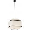 ACB C3917481BN Závesné svietidlo BAUHAUS LED E27, 15W, IP20, 45cm, biela/čierna