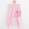 Dojčenské bavlnené polodupačky New Baby Happy Elephant pink 68 (4-6m)
