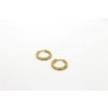 JOHAN, TAI PEI Zlaté zatočené kruhy z chirurgickej ocele / 2 veľkosti Veľkosť: S