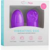Easytoys - Fialové vibračné vajíčko s rádiovým ovládaním, 7 režimov