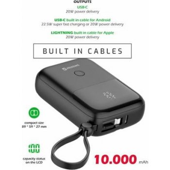 Swissten 10 000 mAh 22,5 W 22013931 čierna