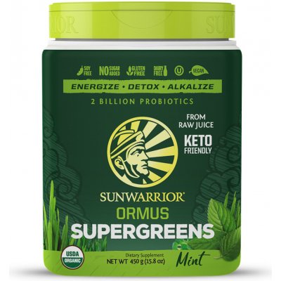 Sunwarrior Ormus Super Greens mäta 454 g