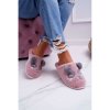 Dámske kožušinové papuče s pandou v tmavoružovej farbe, KP03-12 D.PINK__9968-36/37 36/37