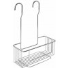 AQUALINE 37006 Chrom line polica do sprchy závesná, na batériu, strieborná