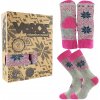Ponožky vlnené unisex Voxx Alta set - ružové, 39-42