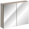 COMAD - Zrkadlová skrinka 80cm 2 dvierka SANTA FE TAUPE 5907611652572
