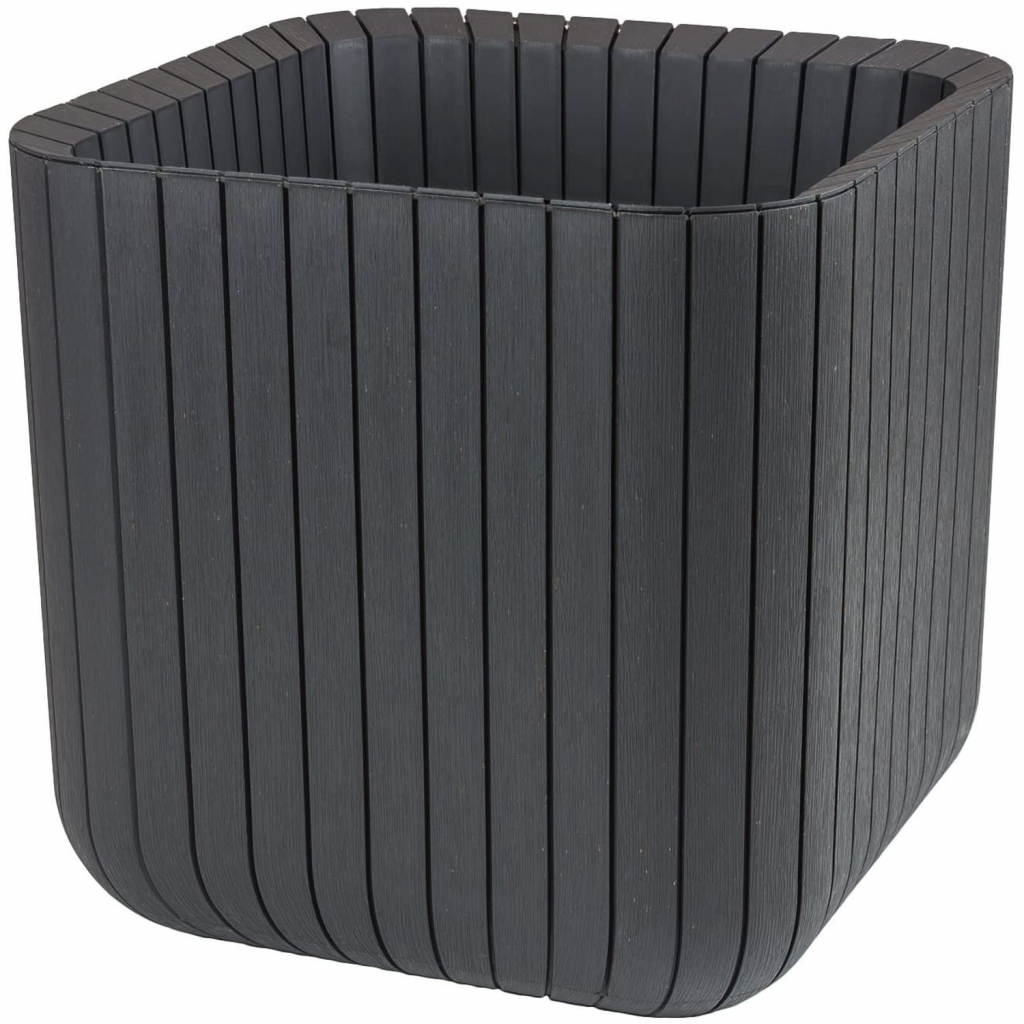 Keter Cube Planter M Květináč 30 x 30 x 30 cm antracit