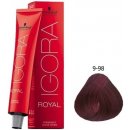 Farba na vlasy Schwarzkopf Igora Royal 9-98 světlá blond fialová červená 60 ml