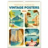 NOTIQUE Nástenný Vintage plagáty tropické raje 33 x 46 cm 2026