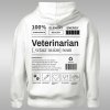 Veterinarian Label dámska mikina s kapucňou