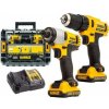 DeWALT - 10,8V AKU súprava vŕtacieho skrutkovača a rázového uťahovača, 2x aku 2,0 Ah XR, nabíjačka DCK211D2T