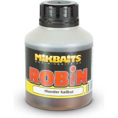 Akcia Mikbaits Robin Fish booster 250ml - Monster halibut