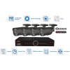 AHD kamerový set profi - 4x bullet kamera 1080P + 40m IR a DVR