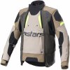 bunda HALO DRYSTAR, ALPINESTARS (khaki/béžová/žlutá fluo, vel. XL)