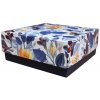 HAKY Darčeková krabička veko-dno 200x200x85 - vzor kvety 2 Balenie: 200 ks balenie