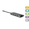 Verbatim Multiportový HUB USB-C, 3x USB 3.0, 1x USB-C, HDMI, LAN, SD, microSD 49142 - USB-C rozbočovač