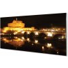 Obraz na akrylátovom skle Rome river mosty v noci 100x50 cm