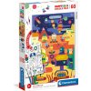 CLEMENTONI Obojstranné puzzle Roboti 60 dielikov