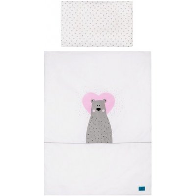 3-dielne posteľné obliečky Belisima Bear in love 90/120 ružové