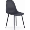 Textilomanie Jedálenská stolička OSAKA plastová, antracitová