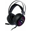 TOP herné čierne slúchadlá C-TECH Astro (GHS-16) 1LED 7 b záruka do 25