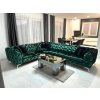 ROHOVÁ SEDAČKA CHESTERFIELD LARISSA PRAVÁ - ĽAVÁ GLOSS VELVET 1206 ZAMATOVÁ LÁTKA 323 X 264 cm