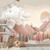 Tapeta pastelové horské panoráma