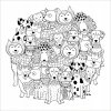 Ozdobná veľká Omaľovánka pre deti a dospelých antistresová na stenu