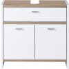 Livarno home Skrinka pod umývadlo, biela, 58 x 55 x 28 cm (100392443)